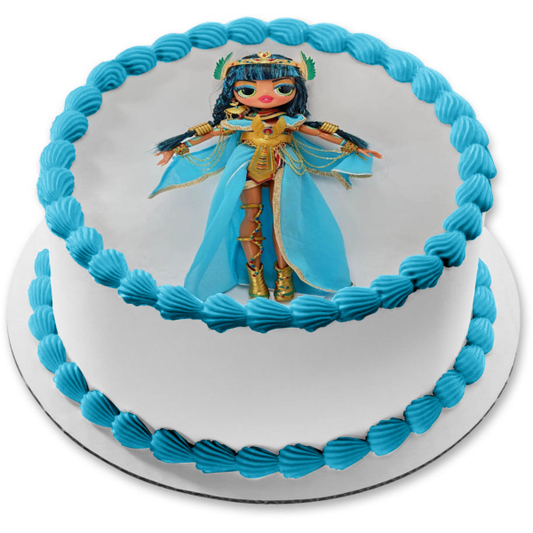 LOL Surprise Omg Fierce Edición Limitada Premium Collector Cleopatra Doll Edible Cake Topper Imagen ABPID57047 