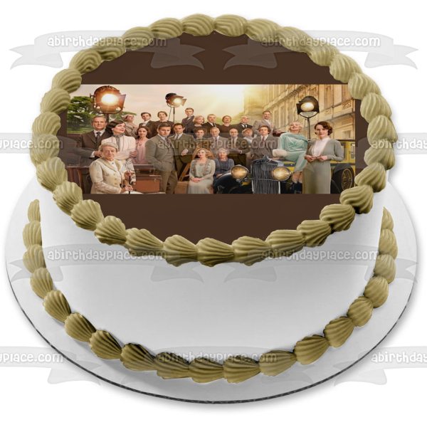 Downton Abbey: Una nueva era Violet Myrna Jack Guy y Lucy Adorno comestible para tarta Imagen ABPID57052 