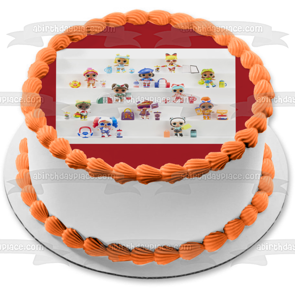 JAJAJA. ¡Sorpresa! Adorno comestible para tarta de muñecas de moda variadas Imagen ABPID57062 