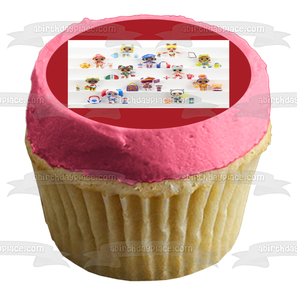 JAJAJA. ¡Sorpresa! Adorno comestible para tarta de muñecas de moda variadas Imagen ABPID57062 