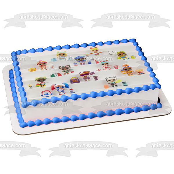 JAJAJA. ¡Sorpresa! Adorno comestible para tarta de muñecas de moda variadas Imagen ABPID57062 