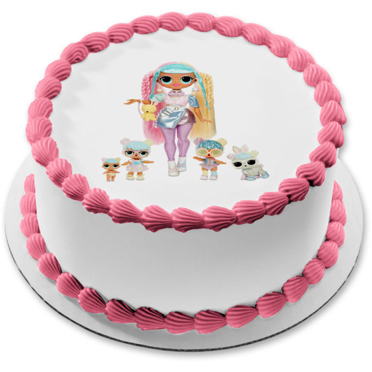 JAJAJA. ¡Sorpresa! OMG Candylicious con Mini LOL surtido. Adorno comestible para tarta de muñecas Imagen ABPID57072 