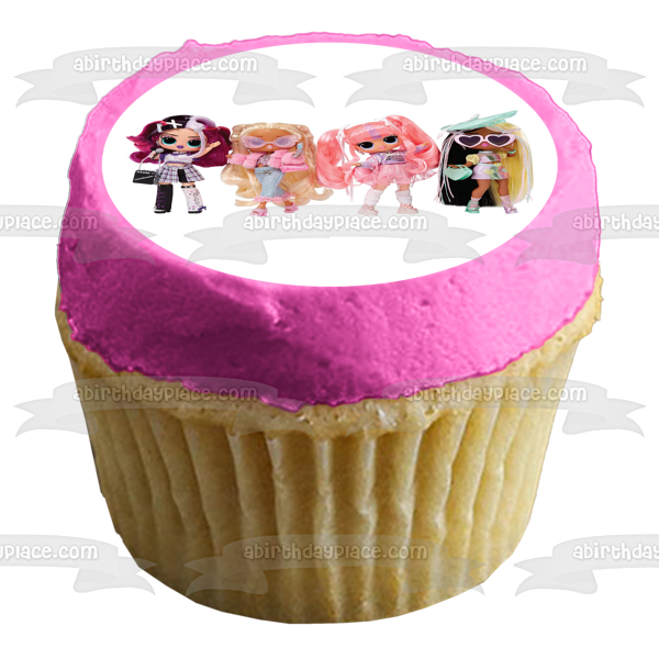 LOL. Surprise Tweens Jenny Rox Ali Dance Olivia Flutter Darcy Blush Edible Cake Topper Image ABPID57084