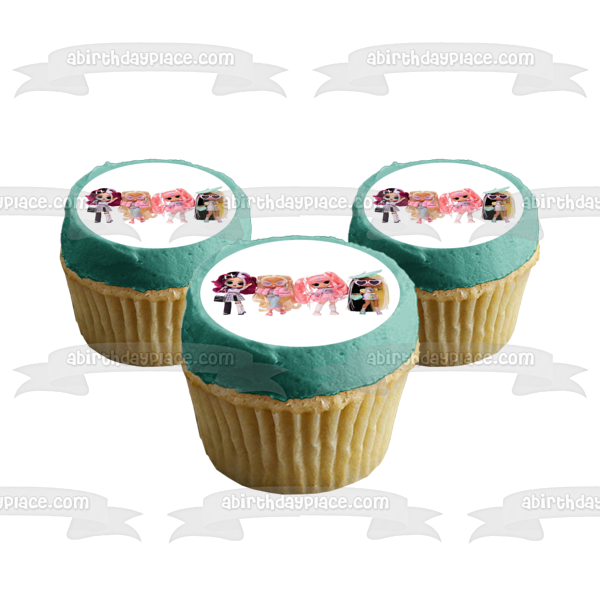 LOL. Surprise Tweens Jenny Rox Ali Dance Olivia Flutter Darcy Blush Edible Cake Topper Image ABPID57084
