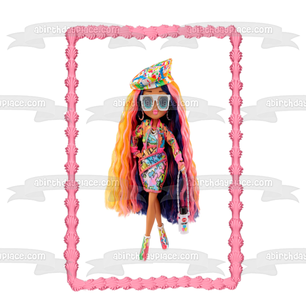 LOL Surprise Omg Fashion Doll Sketches Edible Cake Topper Image ABPID57086