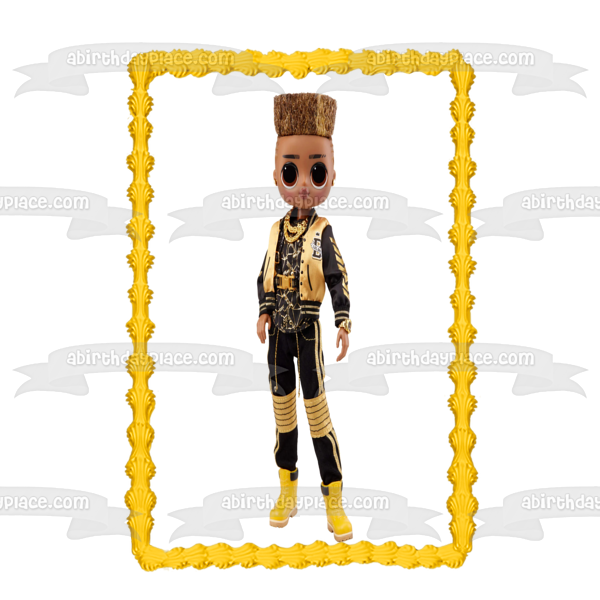 LOL Surprise Omg Guys Fashion Doll Prince Bee Adorno comestible para tarta Imagen ABPID57096 