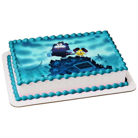 Imagen comestible para decoración de tarta con personajes variados de Pinky Malinky ABPID57104 