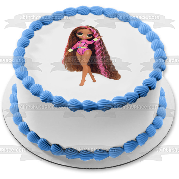 JAJAJA. Sorpresa Omg Swim Coral Waves Decoración comestible para tarta Imagen ABPID57114 