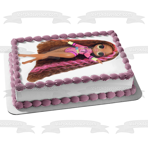 JAJAJA. Sorpresa Omg Swim Coral Waves Decoración comestible para tarta Imagen ABPID57114 