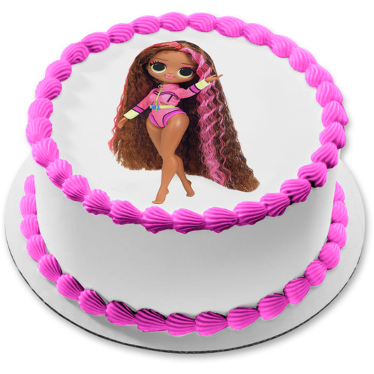 JAJAJA. Sorpresa Omg Swim Coral Waves Decoración comestible para tarta Imagen ABPID57114 