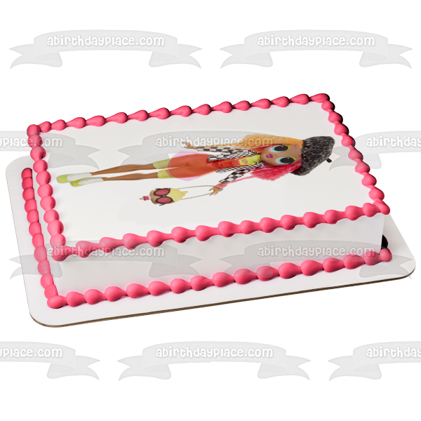 LOL. Surprise Omg  Neonlicious Dukke Edible Cake Topper Image ABPID57108