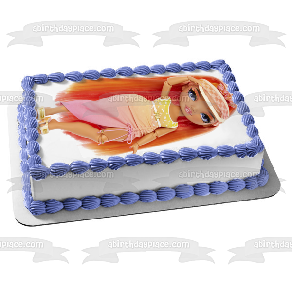 Rainbow High Pacific Coast Simone Summers Fashion Doll Edible Cake Topper Image ABPID57117