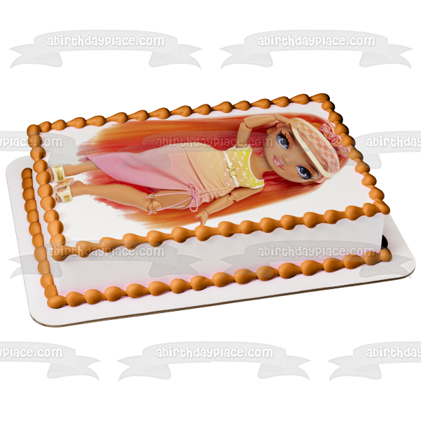 Rainbow High Pacific Coast Simone Summers Fashion Doll Edible Cake Topper Image ABPID57117