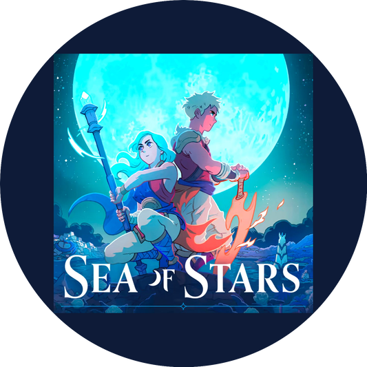 Decoración comestible para tarta de Zale y Valerie de Sea of ​​Stars, imagen ABPID57137 