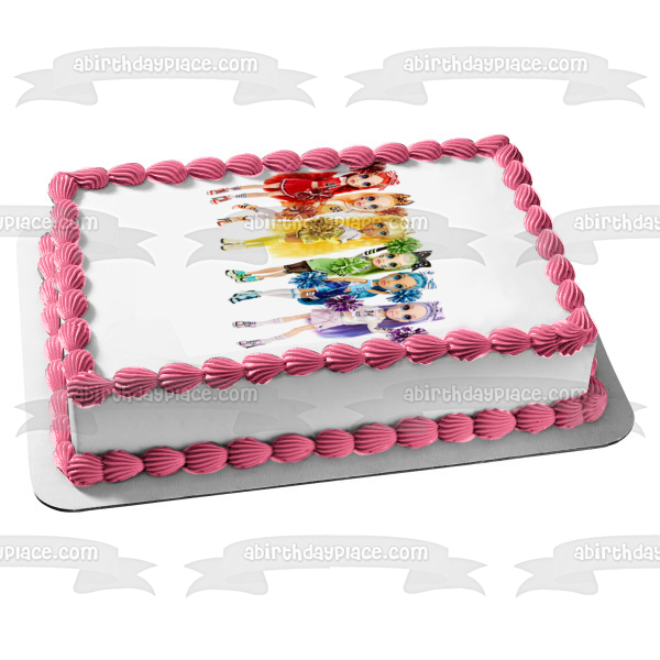 Rainbow High Sunny Madison/Avery Violet Willow Bella Parker Stella Monroe and Ruby Anderson Edible Cake Topper Image ABPID57151