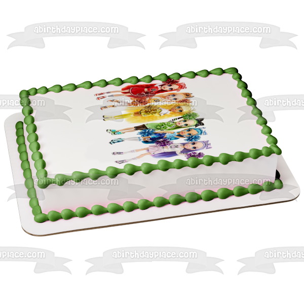 Rainbow High Sunny Madison/Avery Violet Willow Bella Parker Stella Monroe and Ruby Anderson Edible Cake Topper Image ABPID57151