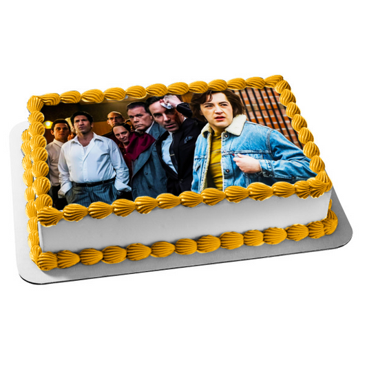 Imagen de decoración comestible para tarta de Tony Aldo y Buddah de Los muchos santos de Newark ABPID57143 