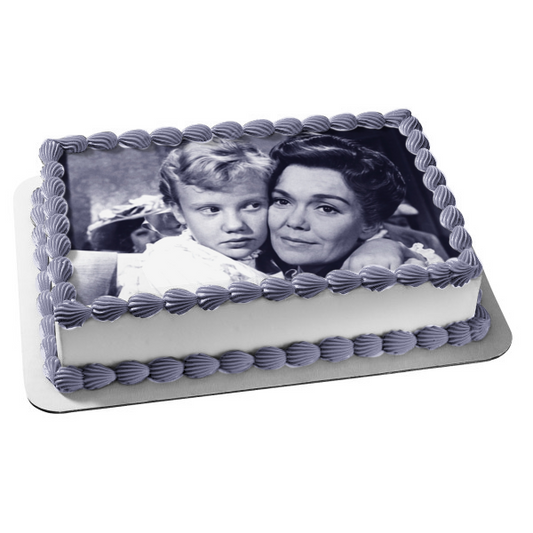 Pollyanna Tía Polly Decoración comestible para tarta en blanco y negro Imagen ABPID57145 