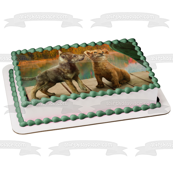 The Wolf and the Lion Edible Cake Topper Image ABPID57158