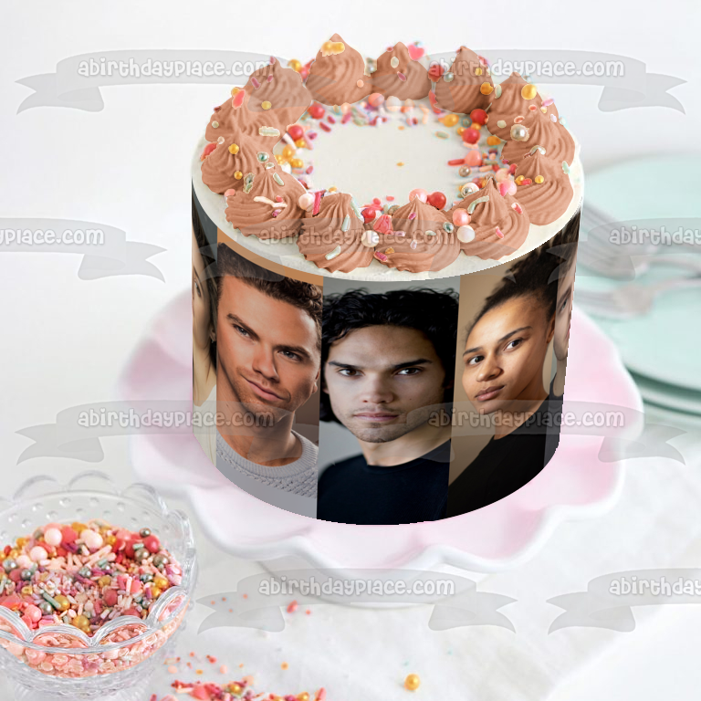 Imagen de decoración comestible para tarta del teniente Spencer Lane y el Dr. Sankovni del Arca ABPID57149 