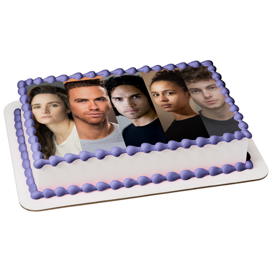 Imagen de decoración comestible para tarta del teniente Spencer Lane y el Dr. Sankovni del Arca ABPID57149 