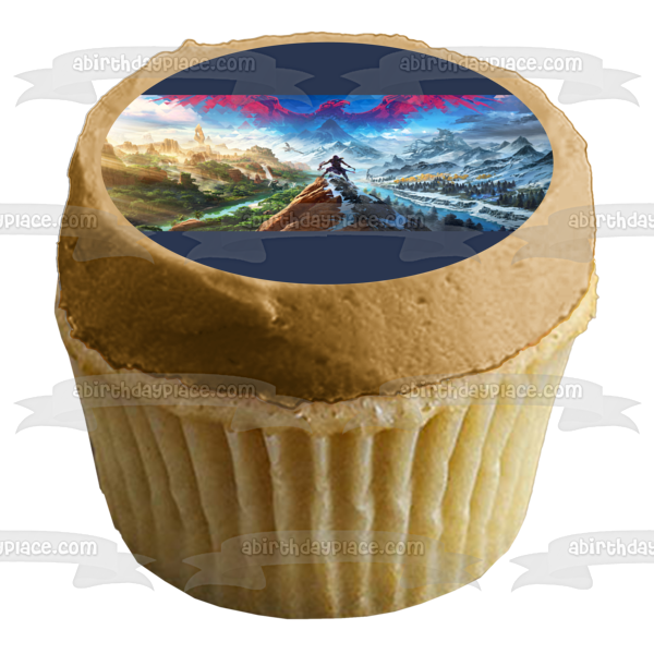 Horizon Call of the Mountain Edible Cake Topper Image ABPID57162