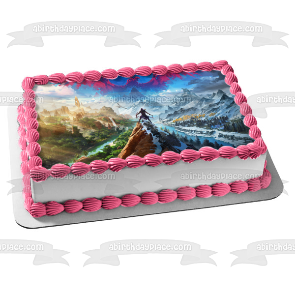 Horizon Call of the Mountain Edible Cake Topper Image ABPID57162