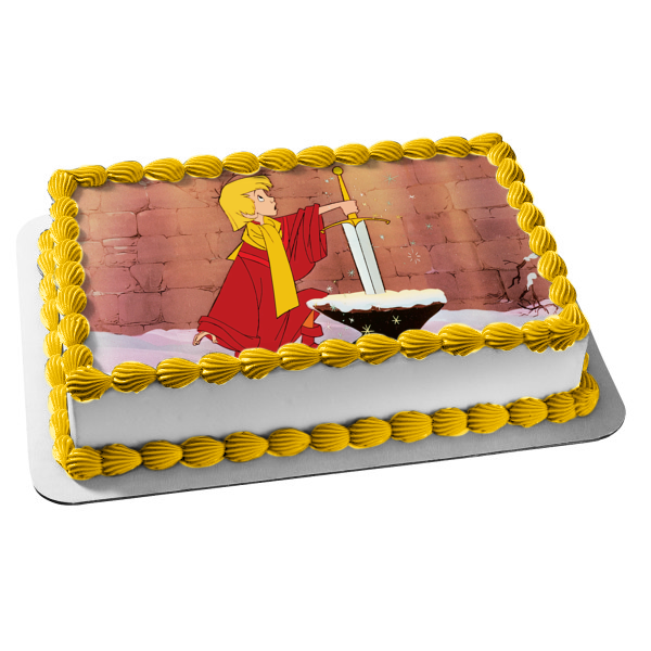 The Sword and the Stone Arthur Edible Cake Topper Image ABPID57163