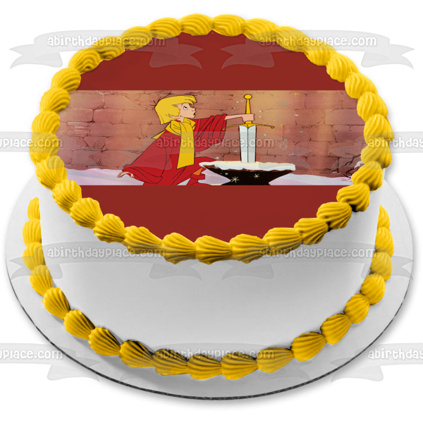 The Sword and the Stone Arthur Edible Cake Topper Image ABPID57163
