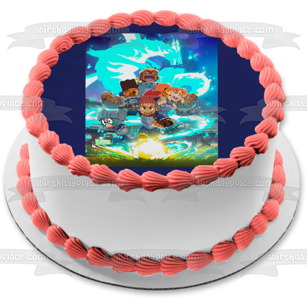 Imagen de decoración comestible para tarta con personajes variados de Dragon Striker ABPID57181 