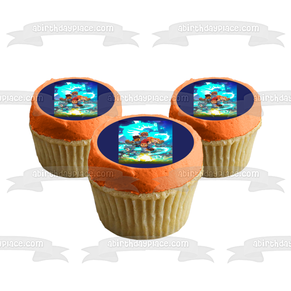 Imagen de decoración comestible para tarta con personajes variados de Dragon Striker ABPID57181 