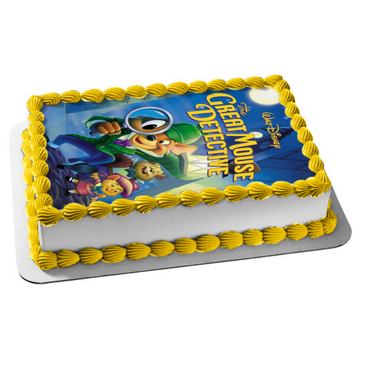 Decoración comestible para tarta con el gran ratón, detective Olivia y Dr. David Q. Dawson, imagen ABPID57173 