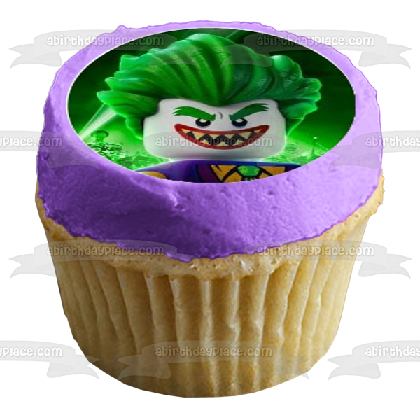 The LEGO Batman Movie Batman Robin The Joker and Batwoman Edible Cupcake Topper Images ABPID57192