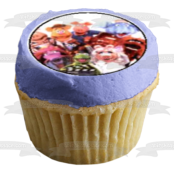 Los Muppets Kermit Miss Piggy Animal Fozzie Bear y Gonzo Imágenes comestibles para cupcakes ABPID03318 