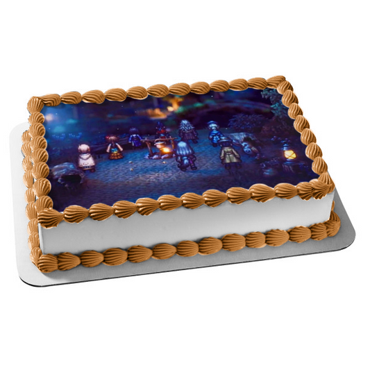 Octopath Traveler Ophilia Clement and Cyrus Albright Edible Cake Topper Image ABPID57245