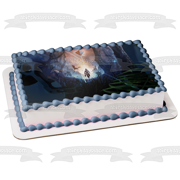 Imagen comestible para decoración de tarta con cicatrices sobre la escena del juego ABPID57253 