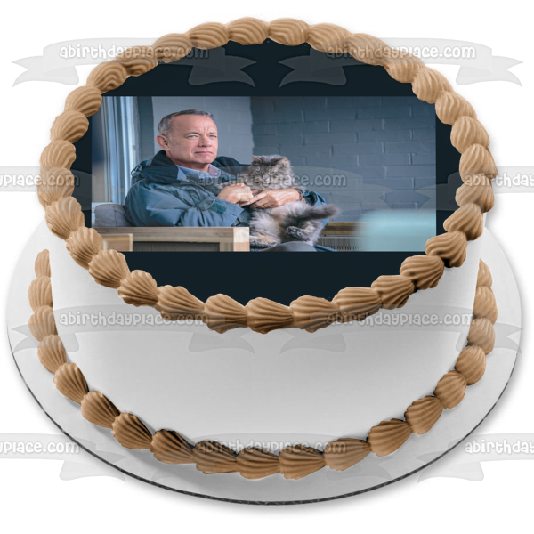A Man Called Otto Otto Andersen and His Cat Edible Cake Topper Image ABPID57266