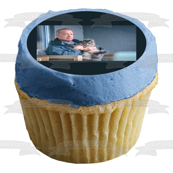 A Man Called Otto Otto Andersen and His Cat Edible Cake Topper Image ABPID57266