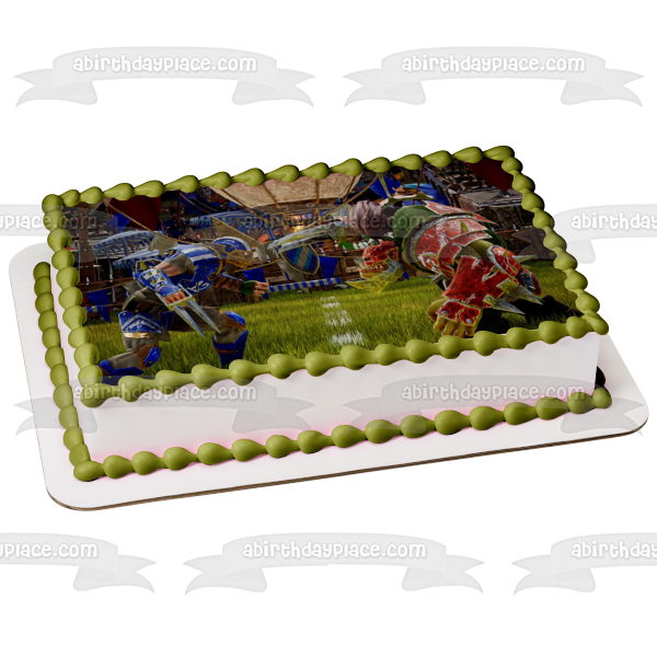 Adorno comestible para tarta con varios personajes de Blood Bowl 3 Imagen ABPID57271 