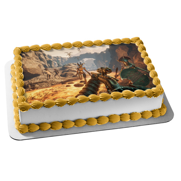 Fortnite Edible Wafer Circle 7.5 Cake Topper Birthday Image Decoration #1