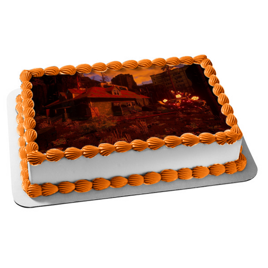 Karagon Survival Robot Riding Edible Cake Topper Image ABPID57279