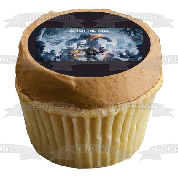 After the Fall Various Characters In a Game Scene Edible Cake Topper Image ABPID57284