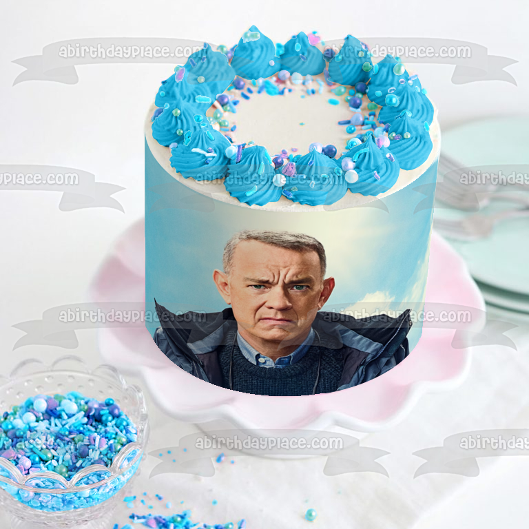 Un hombre llamado Otto con nubes en el fondo Imagen comestible para decoración de tarta ABPID57304 