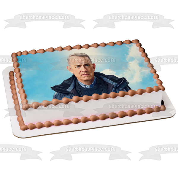 Un hombre llamado Otto con nubes en el fondo Imagen comestible para decoración de tarta ABPID57304 