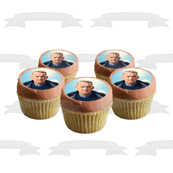 Un hombre llamado Otto con nubes en el fondo Imagen comestible para decoración de tarta ABPID57304 