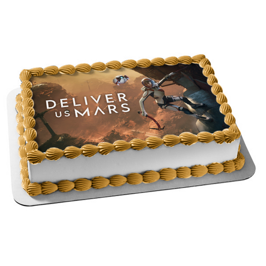 Deliver Us Mars Kathy Johanson y su robot Imagen comestible para decoración de tarta ABPID57295 
