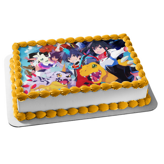 Digimon World: Next Order Shiki Metalgarurumon Takuto y Kouta Hirose Imagen comestible para decoración de tarta ABPID57306 