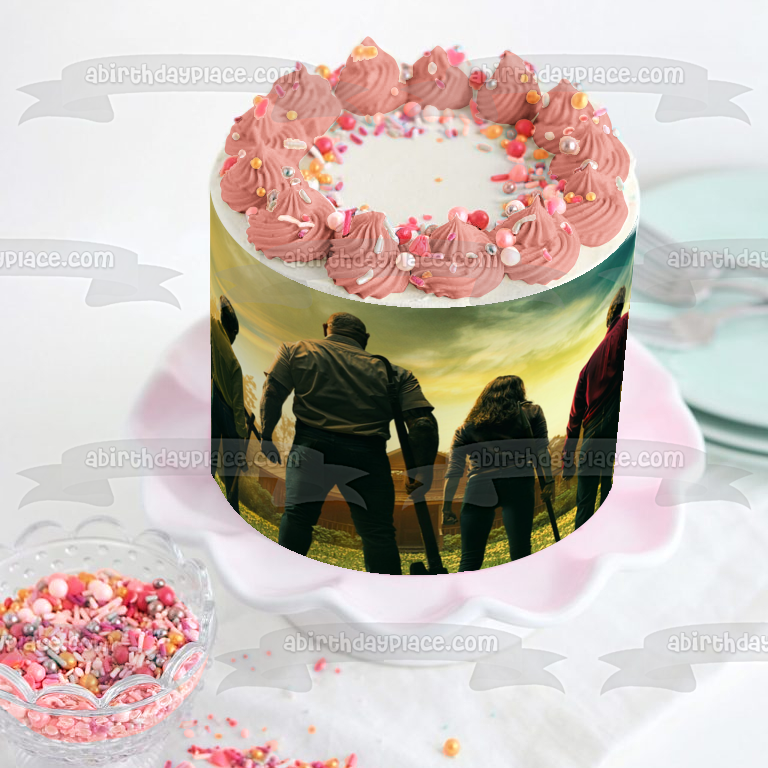 Knock at the Cabin Redmond and Leonard Edible Cake Topper Image ABPID57311