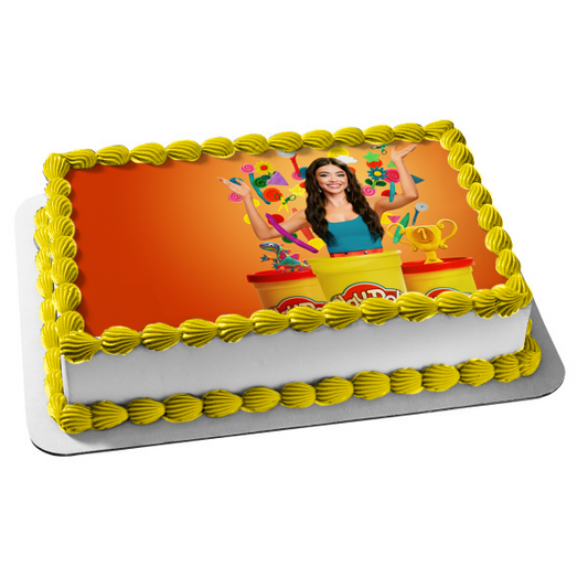 Adorno comestible para tarta de Sarah Hyland aplastado de Play-Doh Imagen ABPID57312 