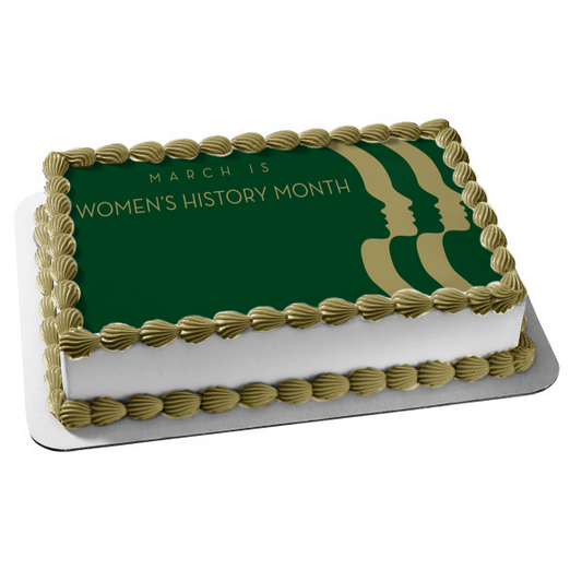 Women's History Month March 15th Edible Cake Topper Image ABPID57336